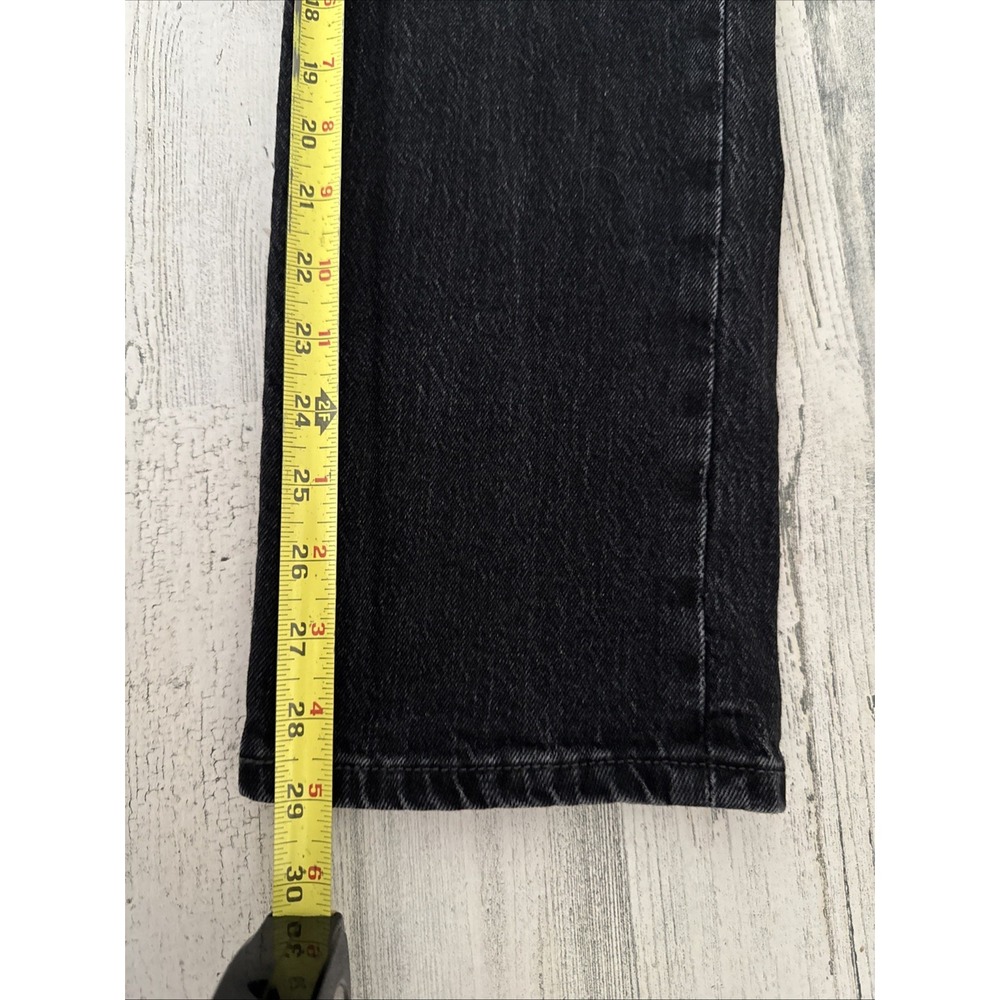 Levi's High Rise Black Straight Leg Jeans - Picture 12 of 13